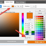 color exacto del botón
