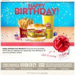 newsletter Wendy's