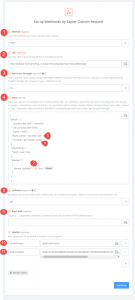 Set up Webhooks by Zapier